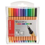STABILO 88 POINT FINELINER PEN 04MM MINI WALLET WALLET 12