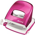 LEITZ NEXXT WOW PUNCH 2 HOLE 30 SHEET PINK