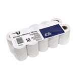 VICTORY PAPER THERMAL ROLL 1 PLY 57 X 35 X 12MM WHITE PACK 10