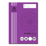 OLYMPIC GRID BOOK 10MM A4 64 PAGES PURPLE