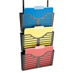 ESSELTE VERTICALMATE FILE POCKET CHARCOAL PACK 3