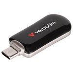 VERBATIM PLECTRA USBC FLASH DRIVE 64GB BLACK