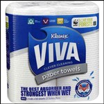 KLEENEX VIVA PAPER HAND TOWEL 225 X 210MM 60 SHEETS PACK 2