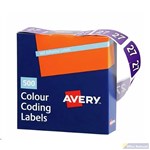 AVERY 43277 SIDE TABLE COLOUR CODING YEAR CODE 2027 38 X 25MM BOX 500