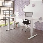 CONSET 50143 ELECTRIC HEIGHT ADJUSTABLE DESK 1800 X 800MM WHITEWHITE