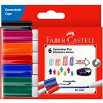 FABERCASTELL WHITEBOARD MARKERS BULLET 2MM ASSORTED WALLET 6