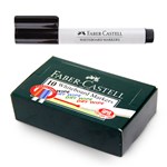 FABERCASTELL WHITEBOARD MARKERS BULLET 2MM BLACK BOX 10