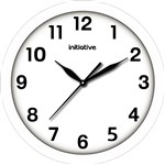 INITIATIVE WALL CLOCK 300MM WHITE