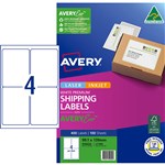 AVERY PREMIUM SHIPPING LABELS WITH AVERYECO 4UP WHITE 100 SHEETS