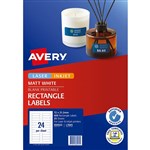AVERY 959032 L7665 MULTIPURPOSE LABEL RECTANGLE 24UP 2115 X 72MM WHITE PACK 600