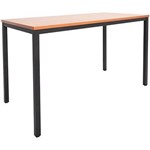 RAPIDLINE STEEL FRAME DRAFTING HEIGHT TABLE 1800 X 900 X 900MM CHERRY