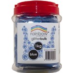 RAINBOW GLITTER 1KG JAR BLUE