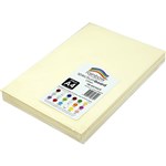 RAINBOW SPECTRUM BOARD 220GSM A4 CREAM PACK 100