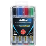 ARTLINE 577 WHITEBOARD MARKER BULLET 3MM ASSORTED HARD CASE PACK 4
