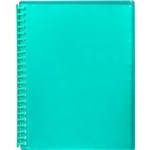 MARBIG CLEARVIEW DISPLAY BOOK REFILLABLE INSERT 20 POCKET A4 GREEN