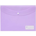 MARBIG DOCULOPE WALLET BUTTON CLOSURE PP A4 PASTEL PURPLE