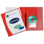 MARBIG PREMIER INSERT COVER FLAT FILE A4 RED