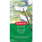 DERWENT ACADEMY WATERCOLOUR PENCILS ASSORTED TIN 12