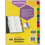 MARBIG DIVIDER MULTIDEX MANILLA AZ TAB A4 WHITE