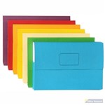MARBIG SLIMPICK DOCUMENT WALLET FOOLSCAP ASSORTED PACK 40