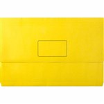 MARBIG SLIMPICK DOCUMENT WALLET FOOLSCAP BRIGHTS YELLOW PACK 10