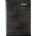 CUMBERLAND 42EPBK ELEGANT APPOINTMENT DIARY 2 DAYS TO PAGE A4 BLACK