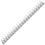 REXEL PLASTIC BINDING COMB ROUND 21 LOOP 50MM A4 WHITE BOX 50