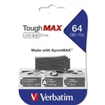 VERBATIM TOUGHMAX USB20 FLASH DRIVE 64GB BLACK