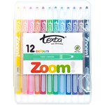 TEXTA ZOOM CRAYON ASSORTED WALLET 12