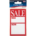 QUIKSTIK DISPLAY TICKETS WASNOW PACK 10