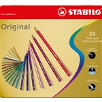 STABILO ORIGINAL COLOUR PENCIL ASSORTED METAL TIN 24