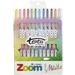 TEXTA ZOOM TWIST CRAYON METALLIC PACK 12