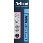 ARTLINE LIQUID CHALK DRY WIPE BLUE