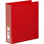 MARBIG CLEARVIEW INSERT RING BINDER 2D 50MM A4 RED