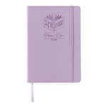 SPIRAX PLATINUM LINEN JOURNAL 7MM A5 160 PAGES PURPLE