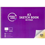 SPIRAX 965 KODE SKETCHBOOK SIDE OPEN 40 PAGE A3