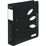 COLOURHIDE ZIPPER LEVER ARCH FILE 70MM A4 BLACK