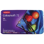 DERWENT COLOURSOFT PENCIL ASSORTED TIN 72