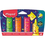 MAPED 743602 PIXEL PARTY HIGHLIGHTERS PACK 4