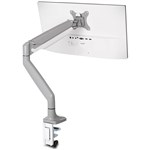 KENSINGTON ONE TOUCH ADJUSTABLE SINGLE MONITOR ARM SILVER