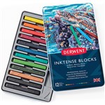 DERWENT INKTENSE BLOCK ASSORTED TIN 12