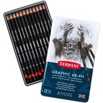 DERWENT GRAPHIC PENCIL MEDIUM SET TIN 12