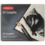 DERWENT GRAPHIC PENCIL ALL GRADES TIN 24