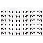 AVERY 43325 LATERAL FILE LABEL SIDE TAB COLOUR CODE Y 25 X 38MM WHITE PACK 180