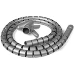 SYLEX SPIRAL CABLE MANAGEMENT ZIPPER 1500MM GREY