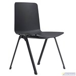 ARIA 4 LEG CHAIR METAL FRAME WITHOUT ARMS BLACK