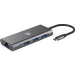 XTREMEMAC TYPEC HUB WITH 8 PORTS GREY