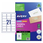AVERY 936097 J8160 ADDRESS LABELS INKJET 21UP WHITE PACK 50