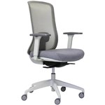 BURO ELAN MESH CHAIR WITH ARMS LIGHT GREY