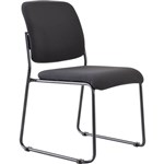 BURO MARIO VISITOR CHAIR SLED BASE JETT FABRIC BLACK